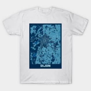 Dijon - France Peace City Map T-Shirt